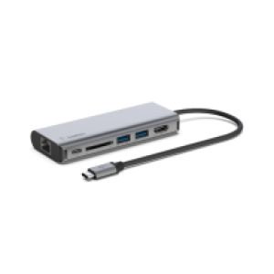 Hub USB-C 6 en 1 Gris de Epico