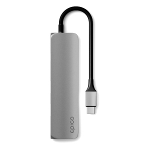 Hub USB-C 4 en 1 Gris de Epico