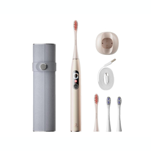 Set cepillo de dientes inteligente X Pro Digital Oro de Oclean
