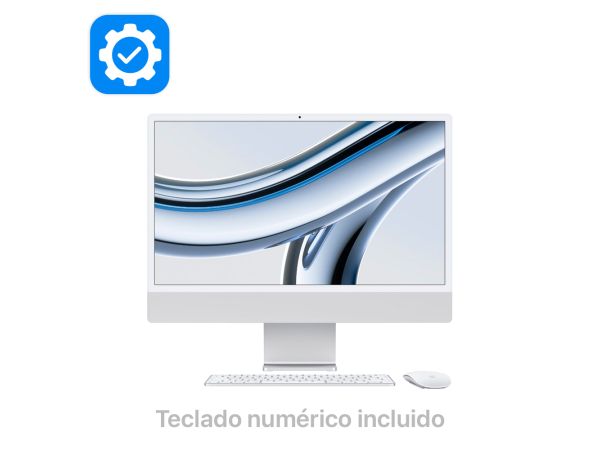 iMac 24" Chip M3 8GB 512GB Teclado numérico Plata