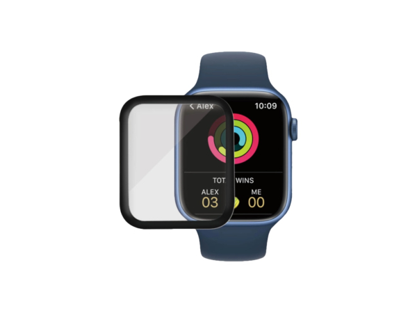 Protector de pantalla + correa de silicona Tecno Ofertas para smartwatch  Apple Serie 7, 45 mm, rosa - Coolbox