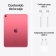 iPad 10,9" (10ª gen.) 256GB WiFi + Cellular Rosa