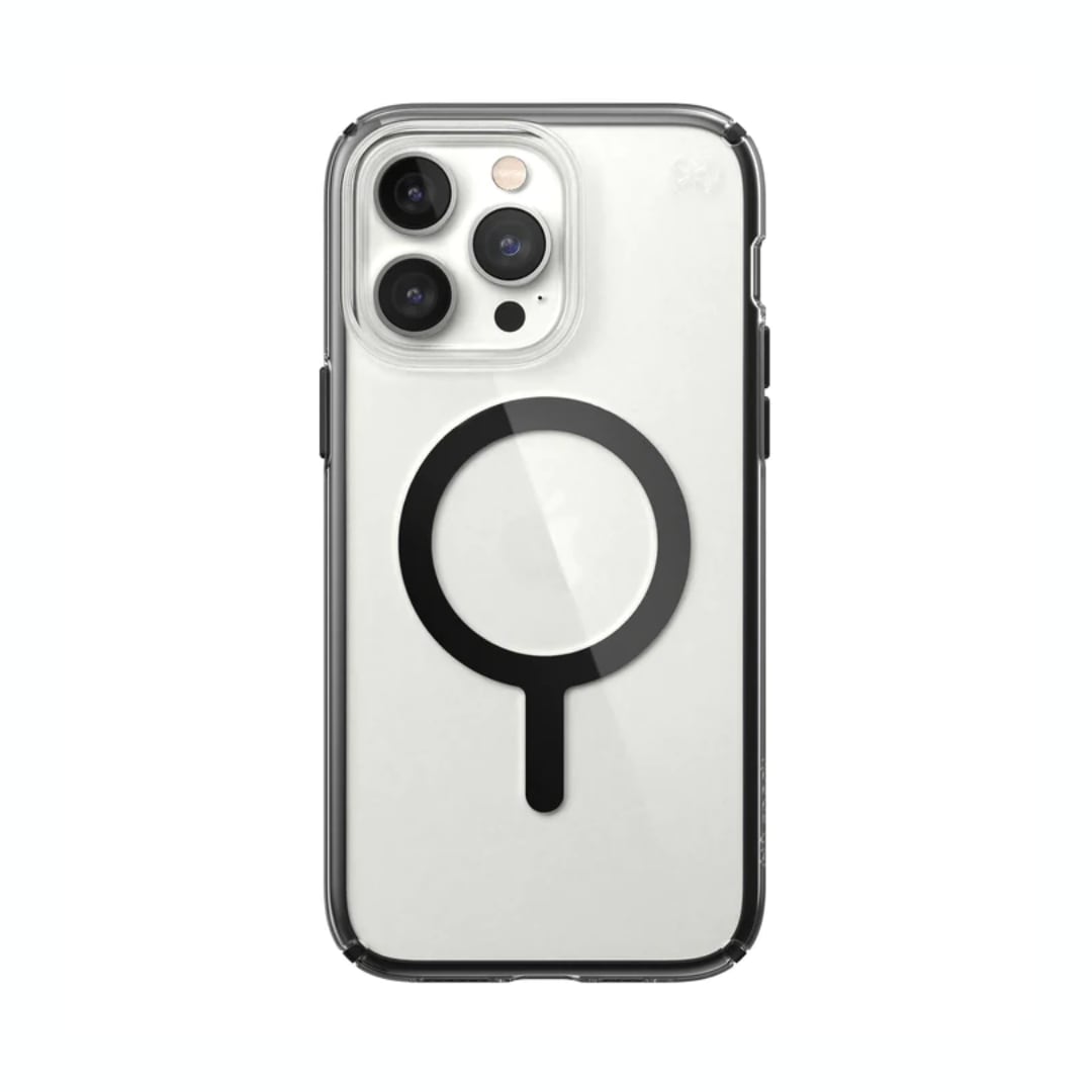 Funda para móvil - INF Funda para iPhone 14 Pro Max con protector de cámara.,  Compatible con Apple iPhone14 PROMAX, Negro/Transparente