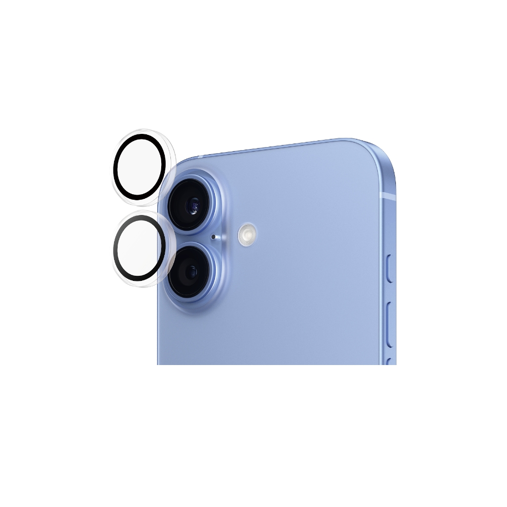 Protector De Cámara Para IPhone 16/16 Plus – Vidrio Templado Con Aleación De Aluminio, 3 Piezas