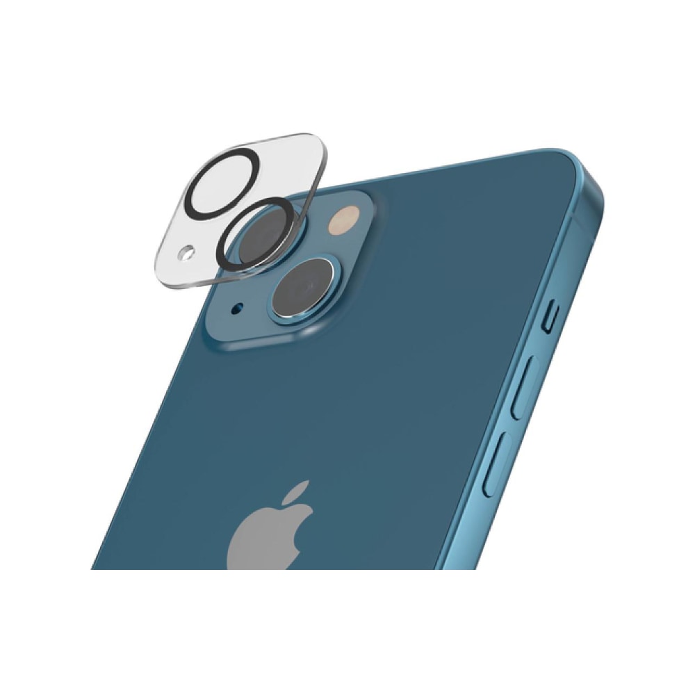 GIOPUEY Cámara Protector para iPhone 13, iPhone 13 Mini Protector cámara  [Material 2 en 1] Borde de Metal + Película Protectora Templada - Pink